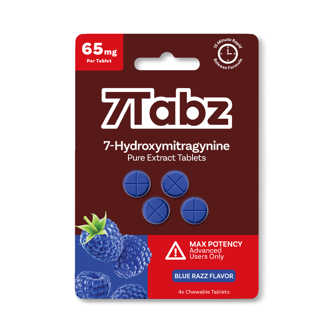 7 Tabz 65 mg 4 pack Extra Strength 7-Hydroxy Tablets 10ct Display