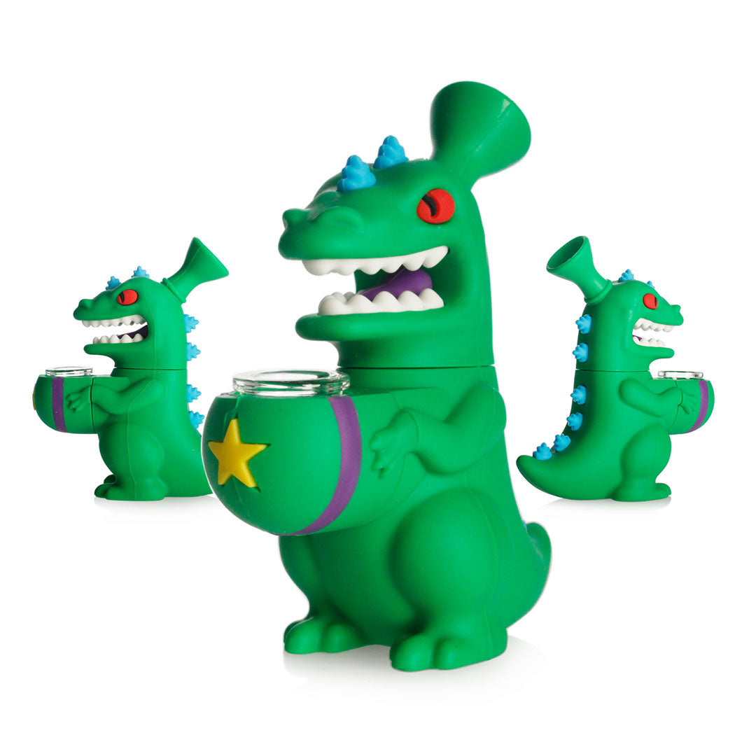 𝗧𝗫-𝟭𝟳𝟳 Silicone Reptar 5in Water Pipe