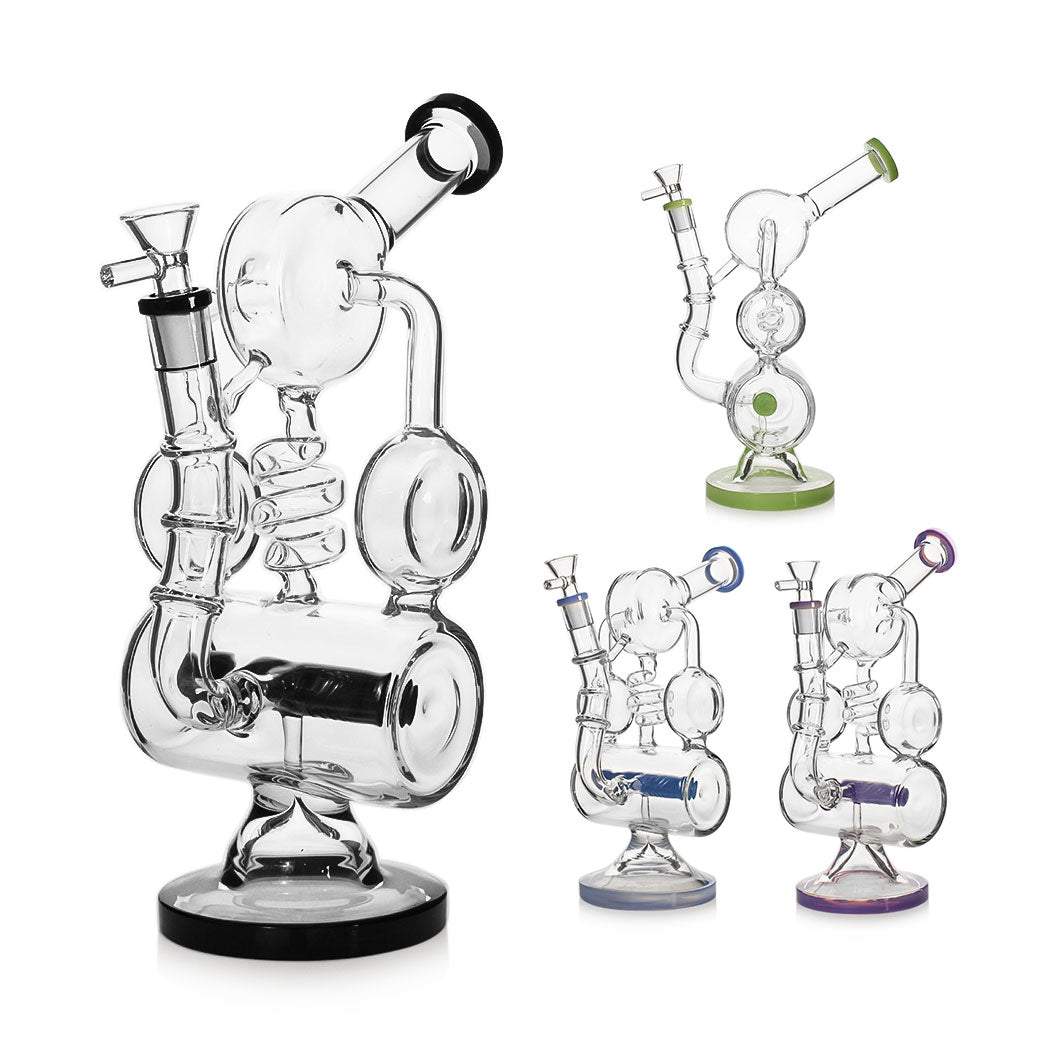 ๐ฆ๐ฃ๐ฎ๐ด๐ฒ Recycler w/ Inline Diffuser Perc 11in Water Pipe