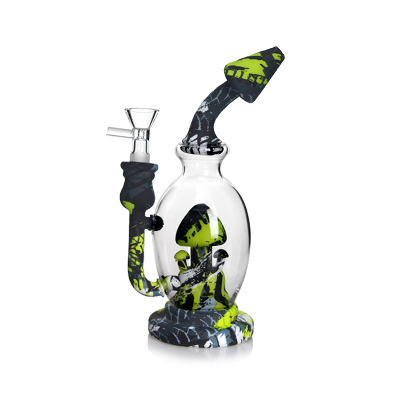 π§π«-ππ¬π± Silicone Shroom Bulb 7.5in Water Pipe