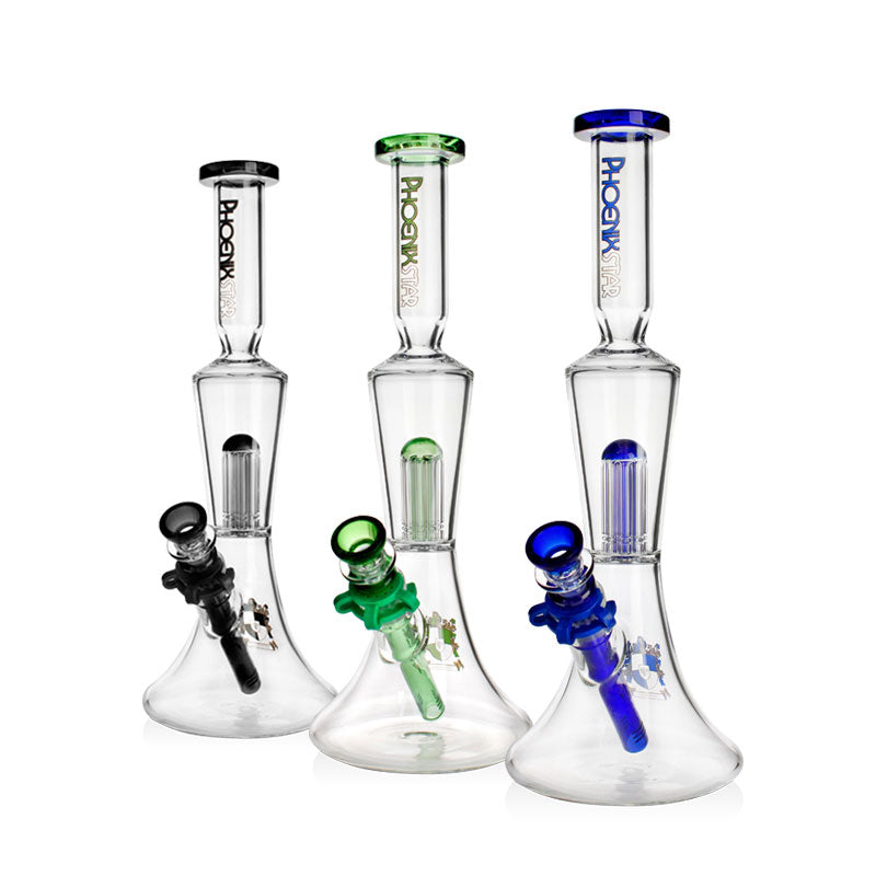 π£ππ«π΅π²π¬ Phoenix Star Glass 8 Tree Arm Perc 13.5in Water Pipe
