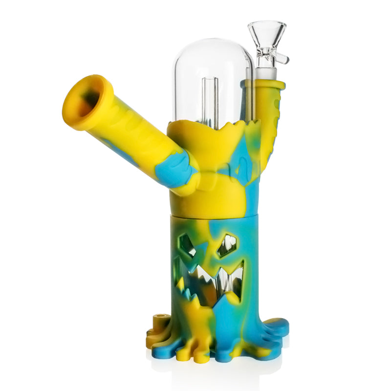 π§π«-ππ΄π― Silicone Evil Tree 7.5in Water Pipe