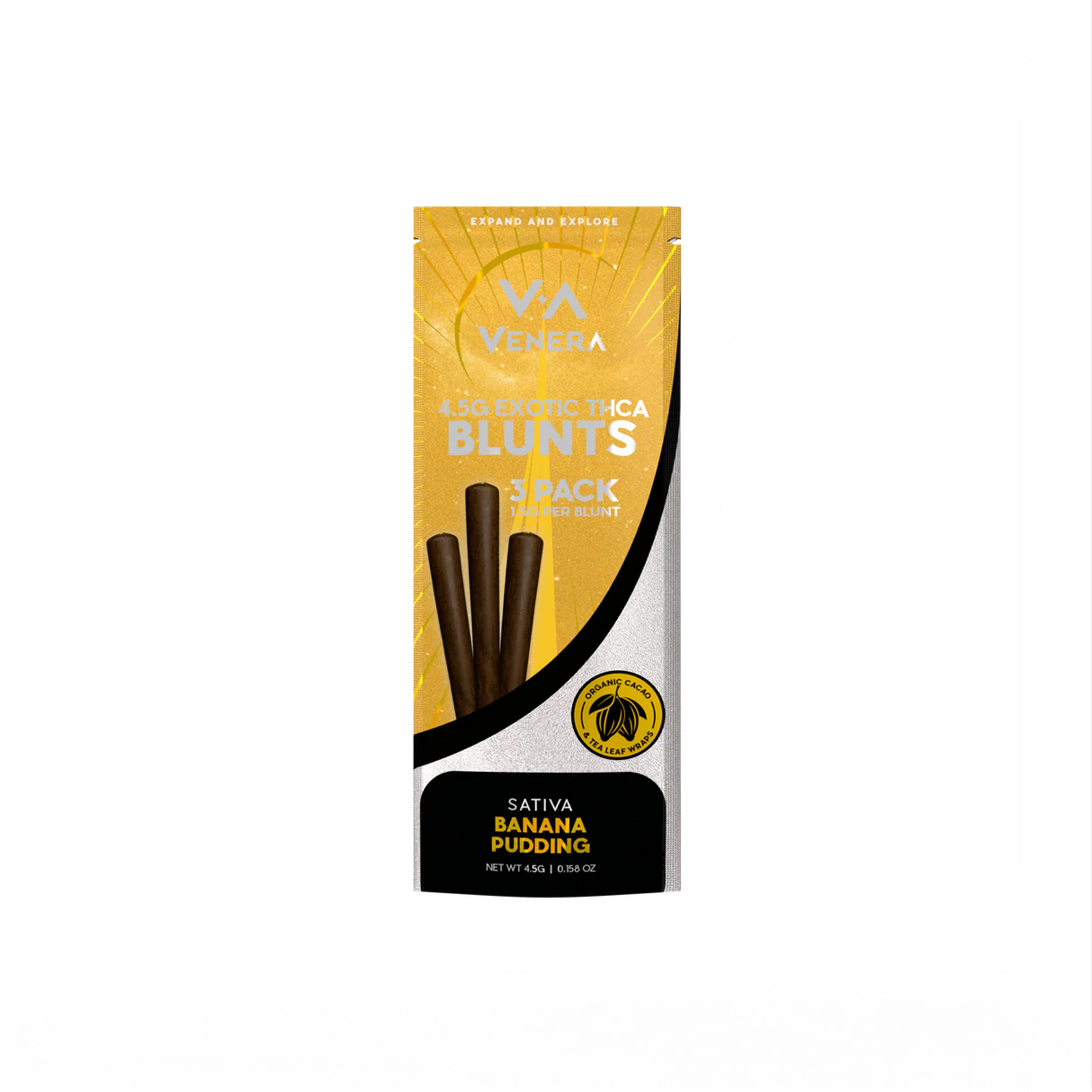 Venera Exotic 4.5g THC-A Blunts 3 Pack 10ct Display