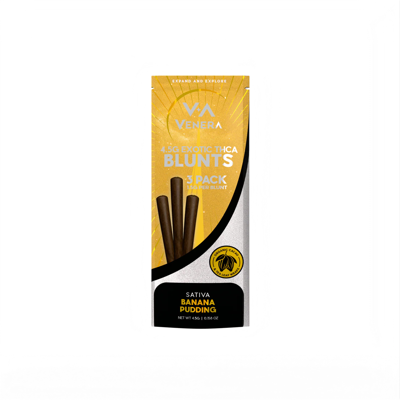 Venera Exotic 4.5g THC-A Blunts 3 Pack 10ct Display