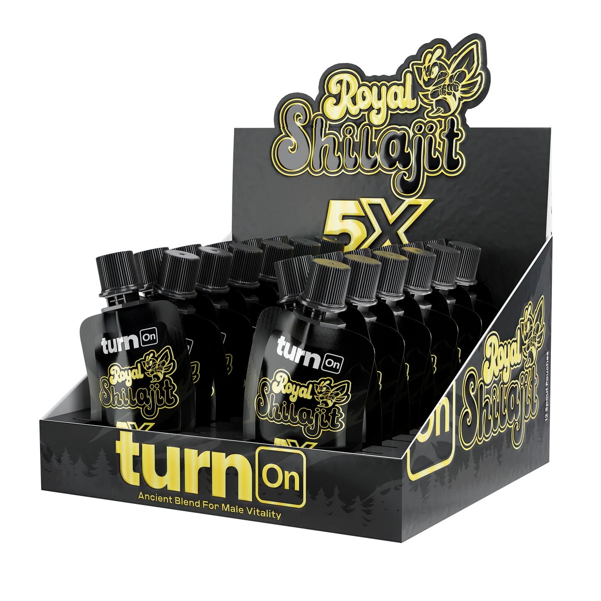 TurnOn Royal Shilajit Male Stimulant 24ct Display