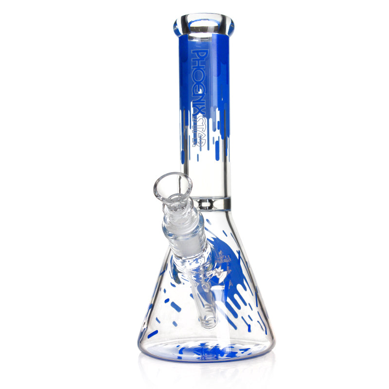 ๐ฃ๐๐ซ๐ด๐ฒ๐ฎ Phoenixstar Glass Beaker w/ Decals 10in Water Pipe
