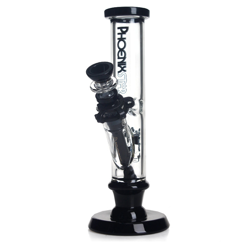 ๐ฃ๐๐ซ๐ณ๐ฎ๐ฏ Phoenix Star Glass Straight Tube w/ Flat Base 10in Water Pipe