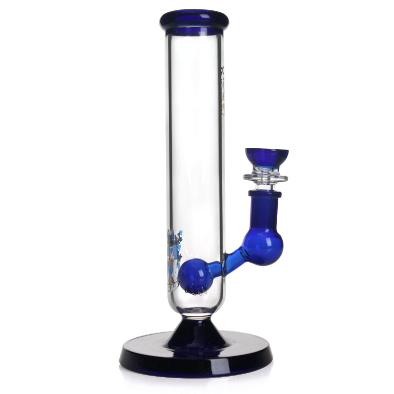 PHX704 Phoenix Star Glass Straight Tube 9in Water Pipe