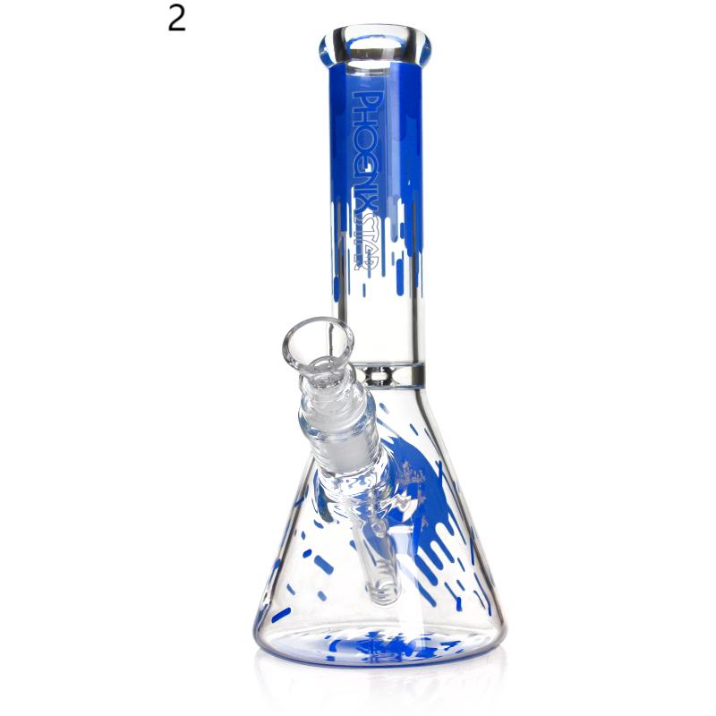 ๐ฃ๐๐ซ๐ด๐ฒ๐ฎ Phoenixstar Glass Beaker w/ Decals 10in Water Pipe