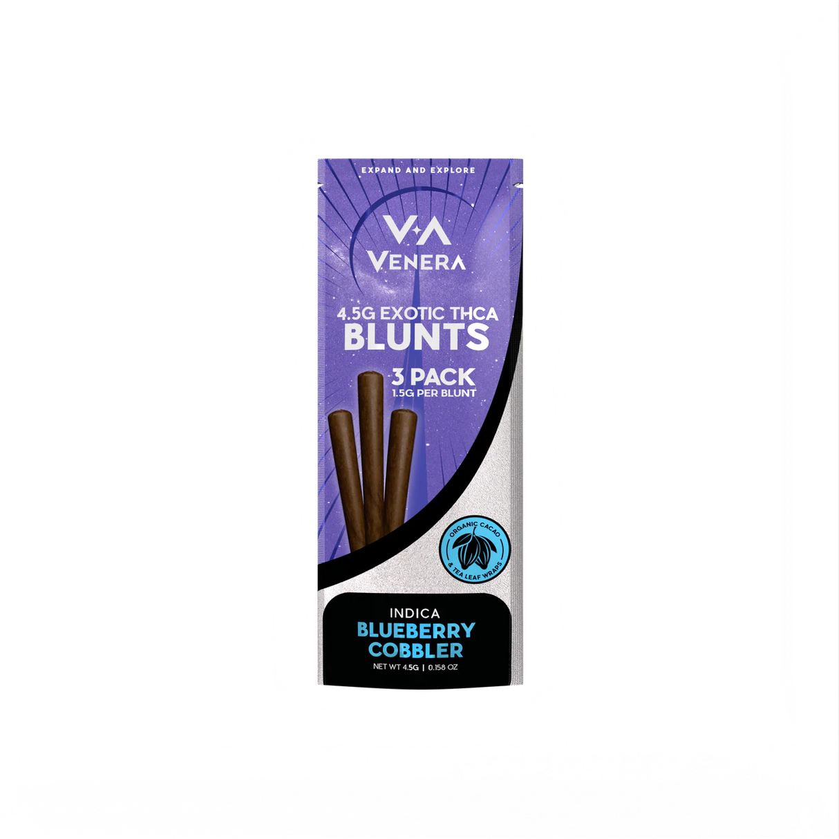 Venera Exotic 4.5g THC-A Blunts 3 Pack 10ct Display