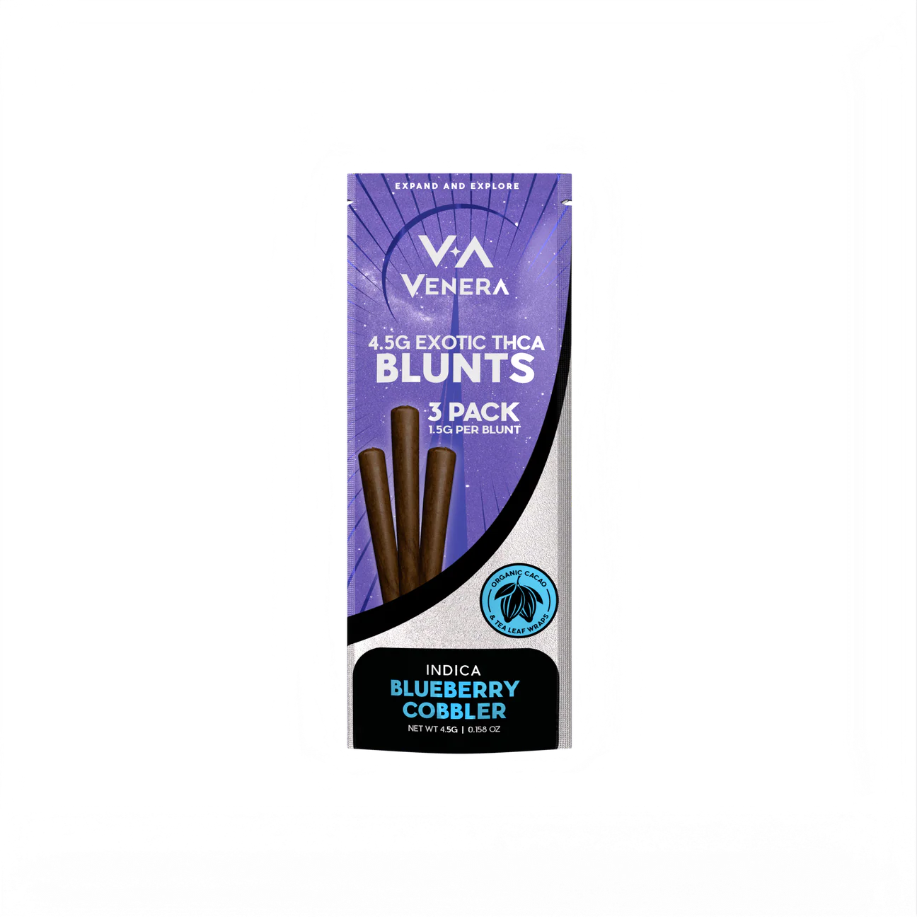 Venera Exotic 4.5g THC-A Blunts 3 Pack 10ct Display