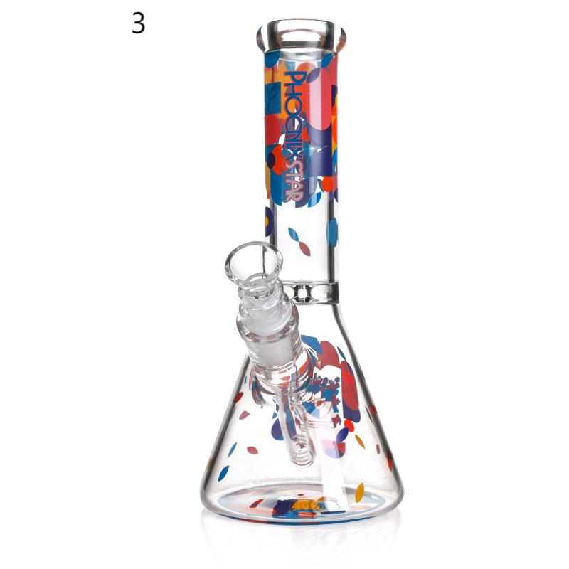 ๐ฃ๐๐ซ๐ด๐ฒ๐ฎ Phoenixstar Glass Beaker w/ Decals 10in Water Pipe