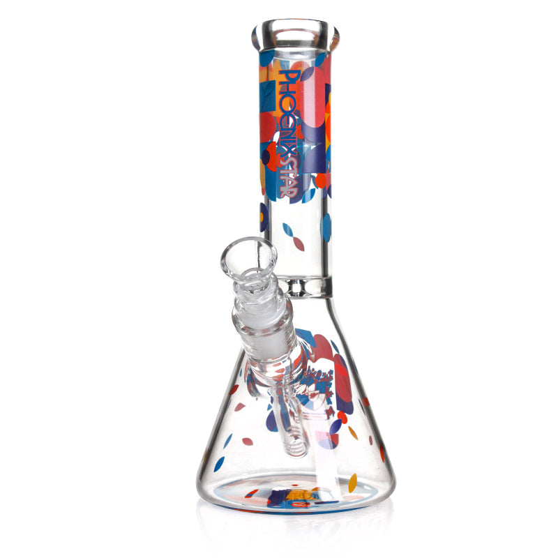 ๐ฃ๐๐ซ๐ด๐ฒ๐ฎ Phoenixstar Glass Beaker w/ Decals 10in Water Pipe