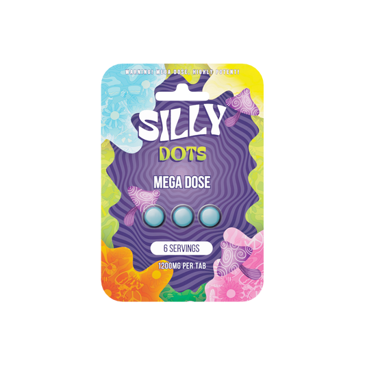 Purple Silly Dots Mega Dose Mushroom Tablets 10ct Display