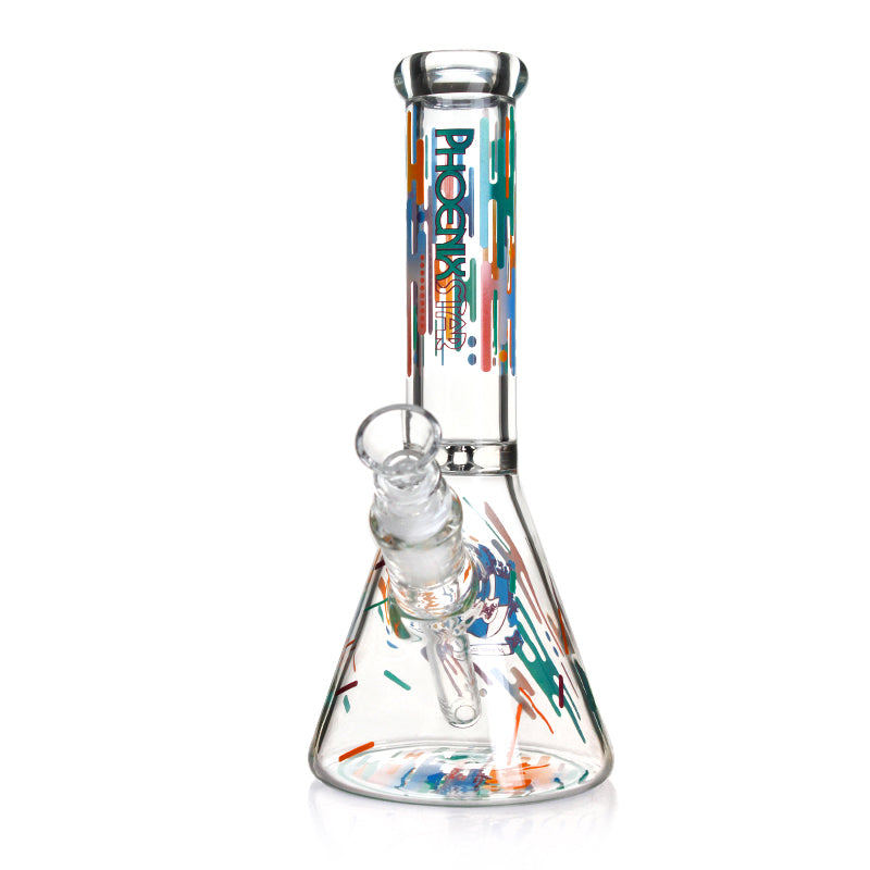 ๐ฃ๐๐ซ๐ด๐ฒ๐ฎ Phoenixstar Glass Beaker w/ Decals 10in Water Pipe