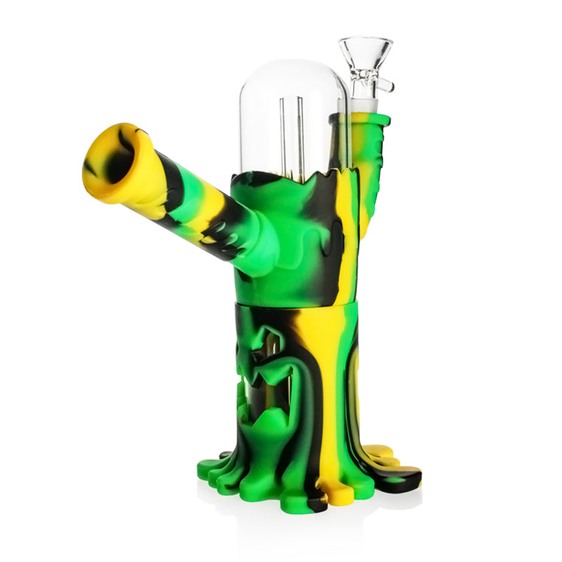 π§π«-ππ΄π― Silicone Evil Tree 7.5in Water Pipe