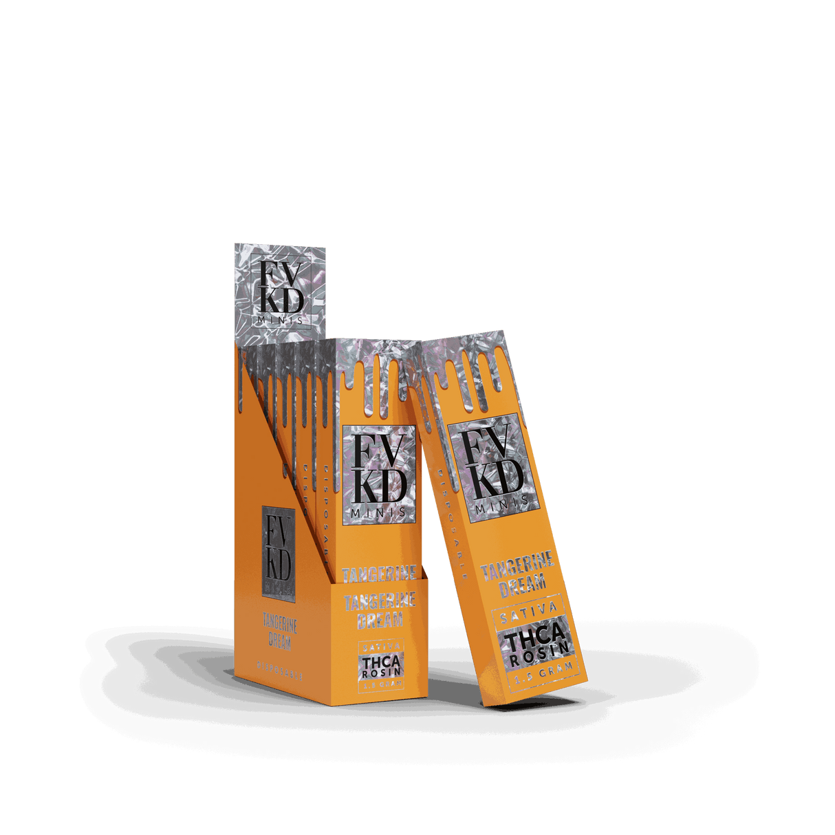 FVKD Minis 1.5G THC-A Rosin Disposable 5ct Display