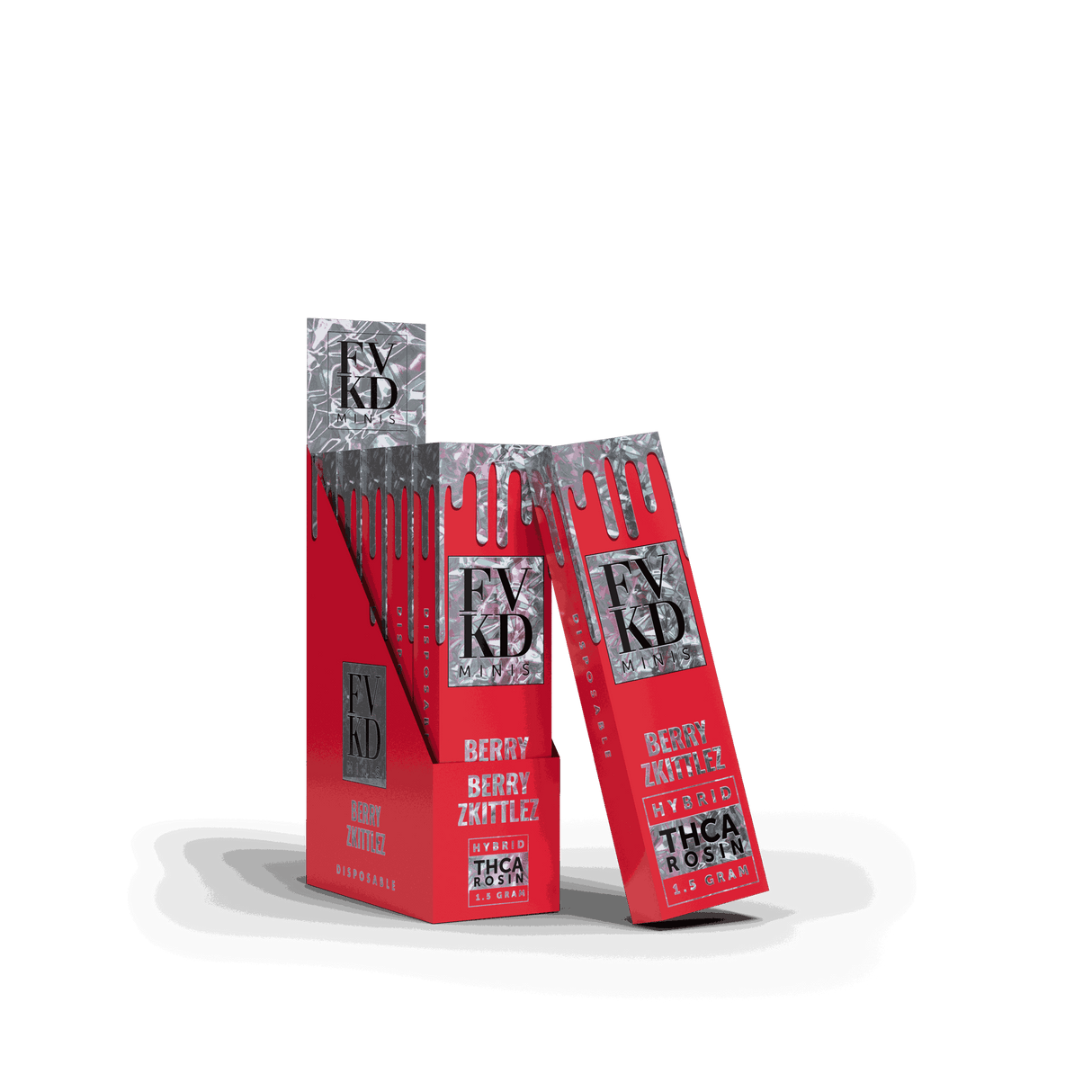 FVKD Minis 1.5G THC-A Rosin Disposable 5ct Display