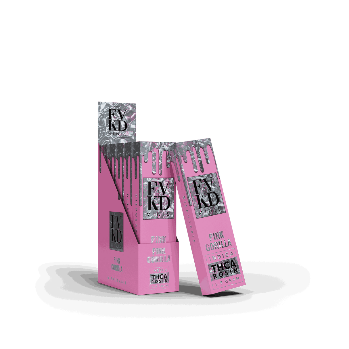 FVKD Minis 1.5G THC-A Rosin Disposable 5ct Display