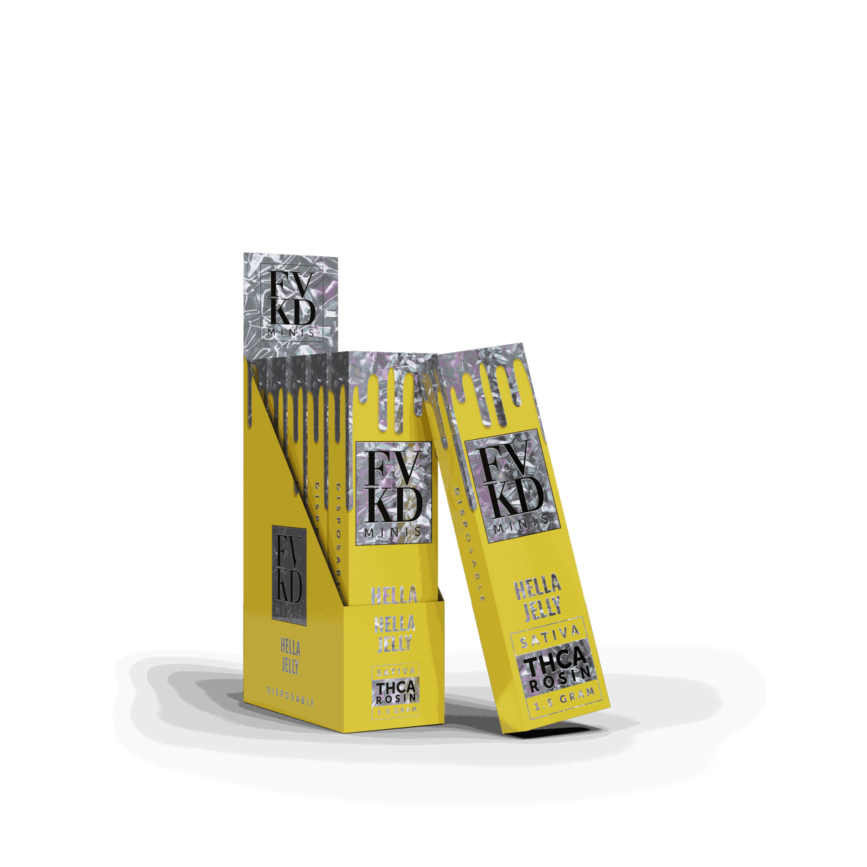 FVKD Minis 1.5G THC-A Rosin Disposable 5ct Display