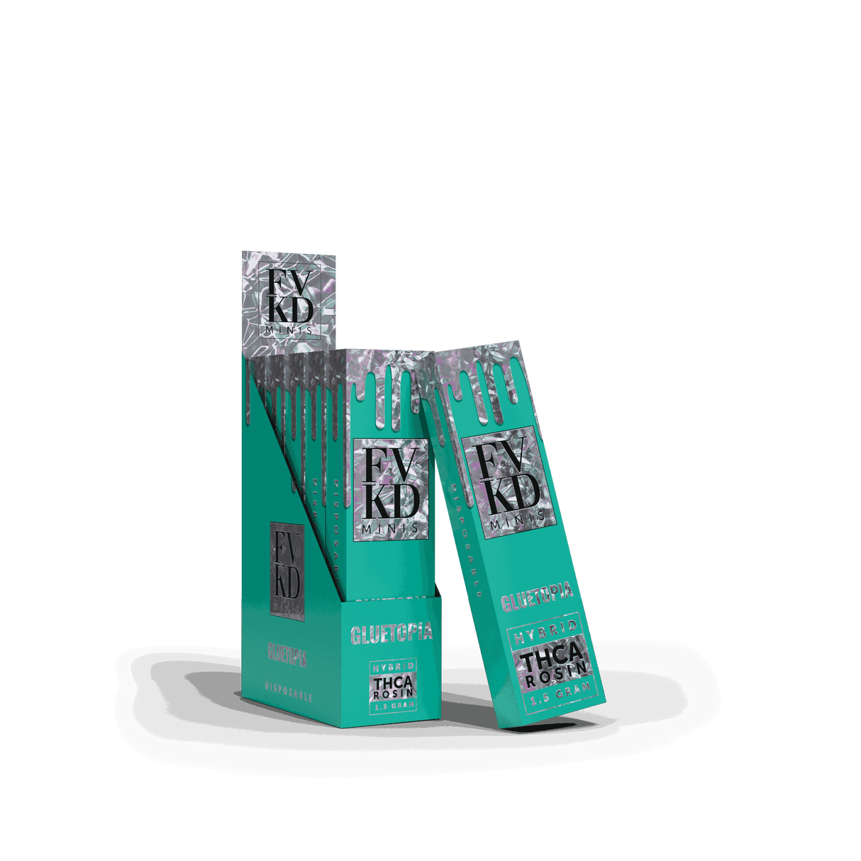 FVKD Minis 1.5G THC-A Rosin Disposable 5ct Display