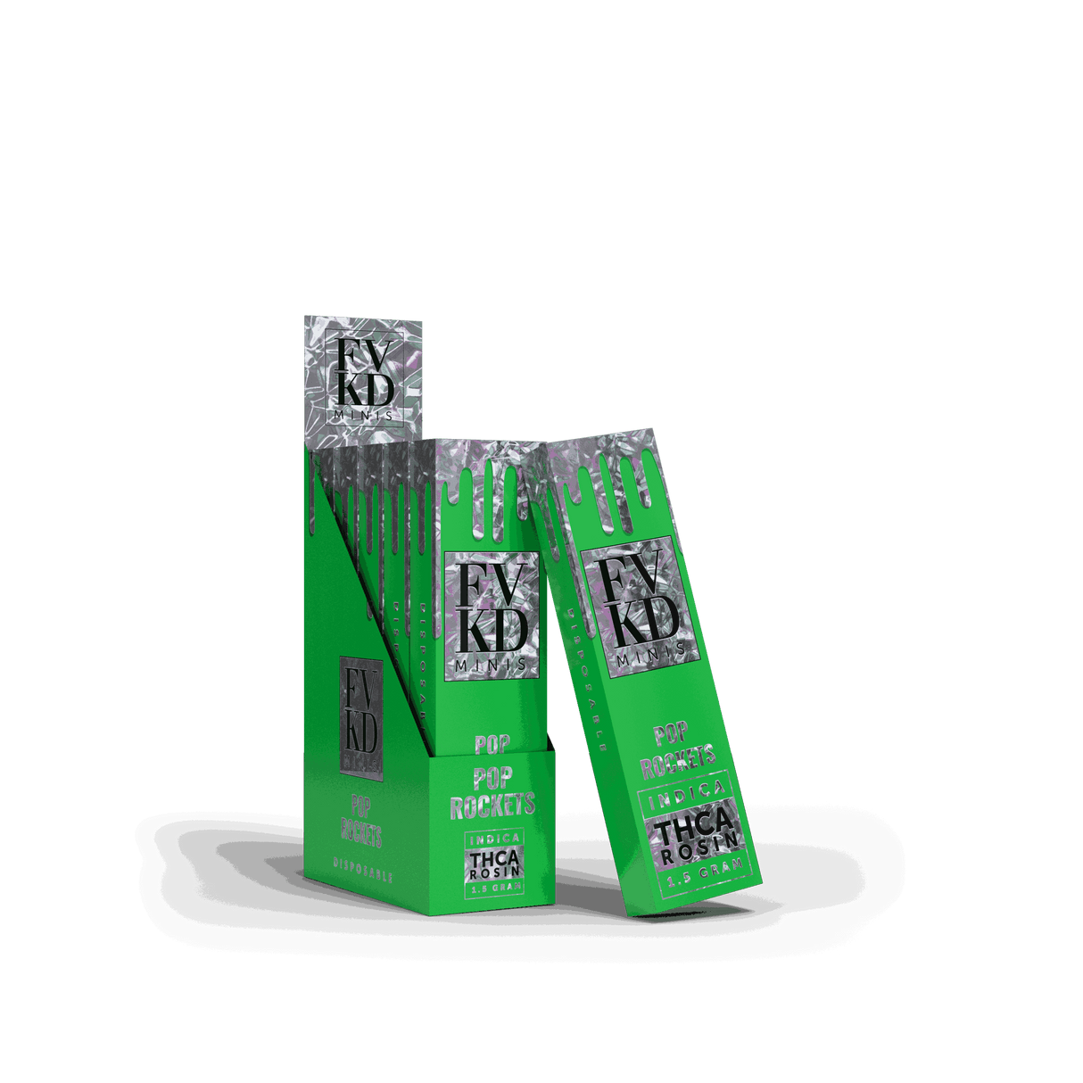 FVKD Minis 1.5G THC-A Rosin Disposable 5ct Display