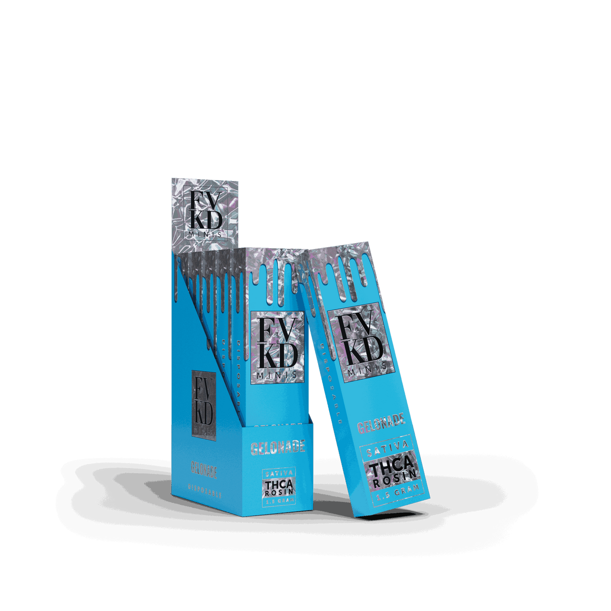 FVKD Minis 1.5G THC-A Rosin Disposable 5ct Display