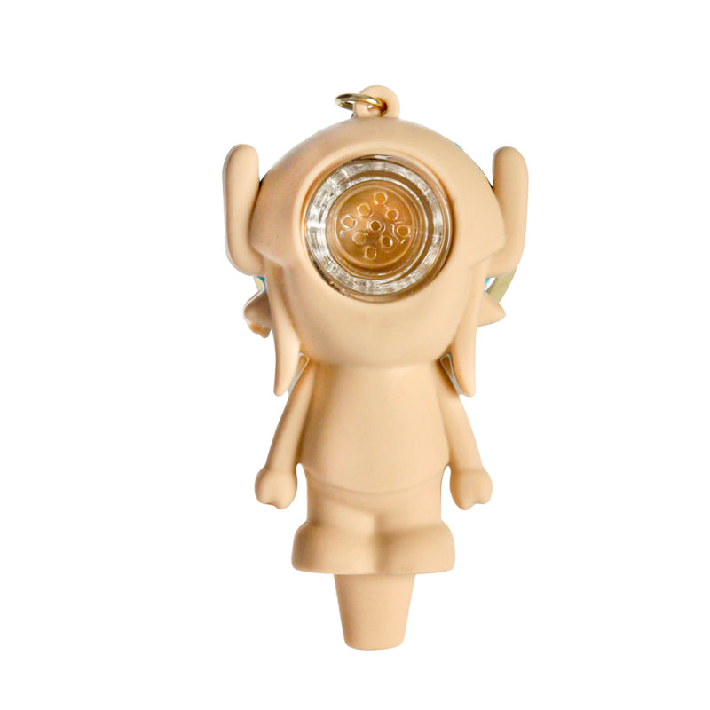 ๐ง๐ซ-๐ฎ๐ฌ๐ญ Silicone Character Keychain 4in Handpipe