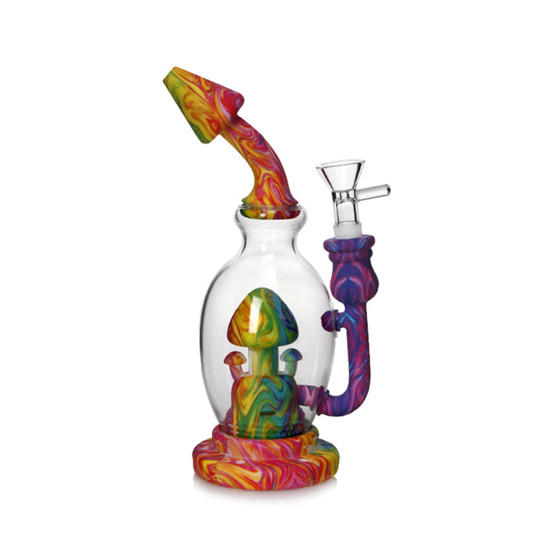 π§π«-ππ¬π± Silicone Shroom Bulb 7.5in Water Pipe