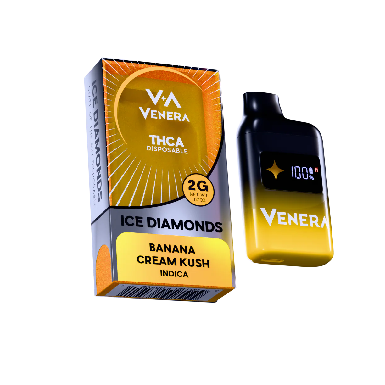 Venera 2g THC-A Ice Diamonds Disposable 5ct Display