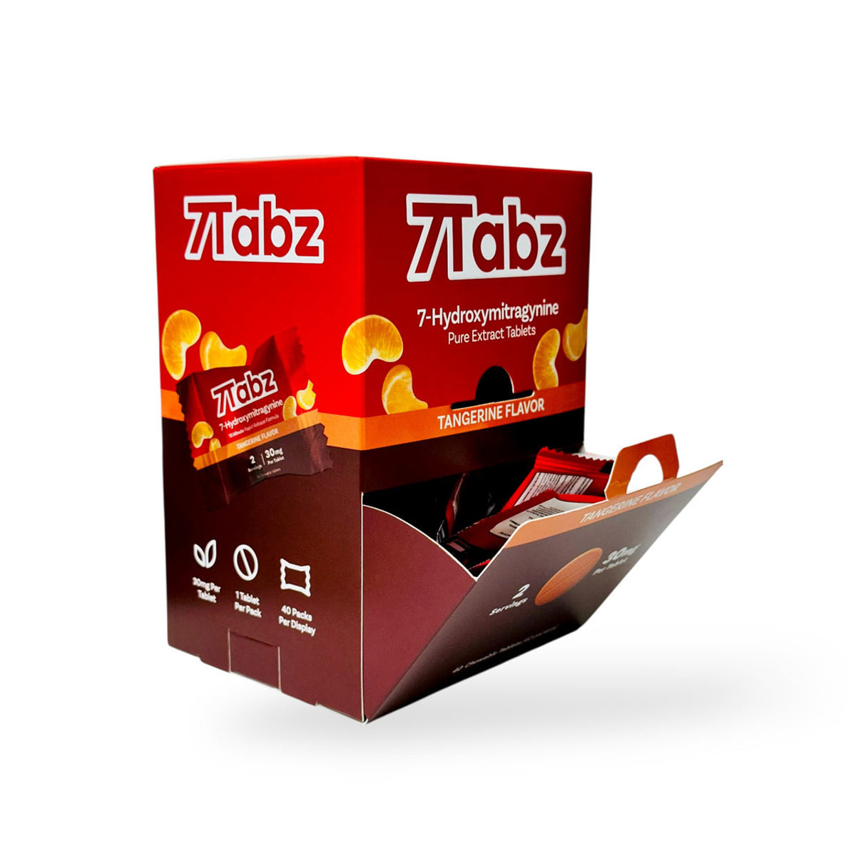 7 Tabz 30mg Single 7-Hydroxy Tablets 40ct Display