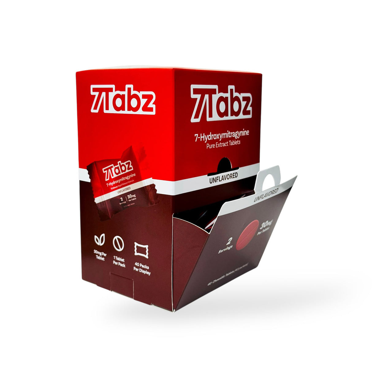 7 Tabz 30mg Single 7-Hydroxy Tablets 40ct Display