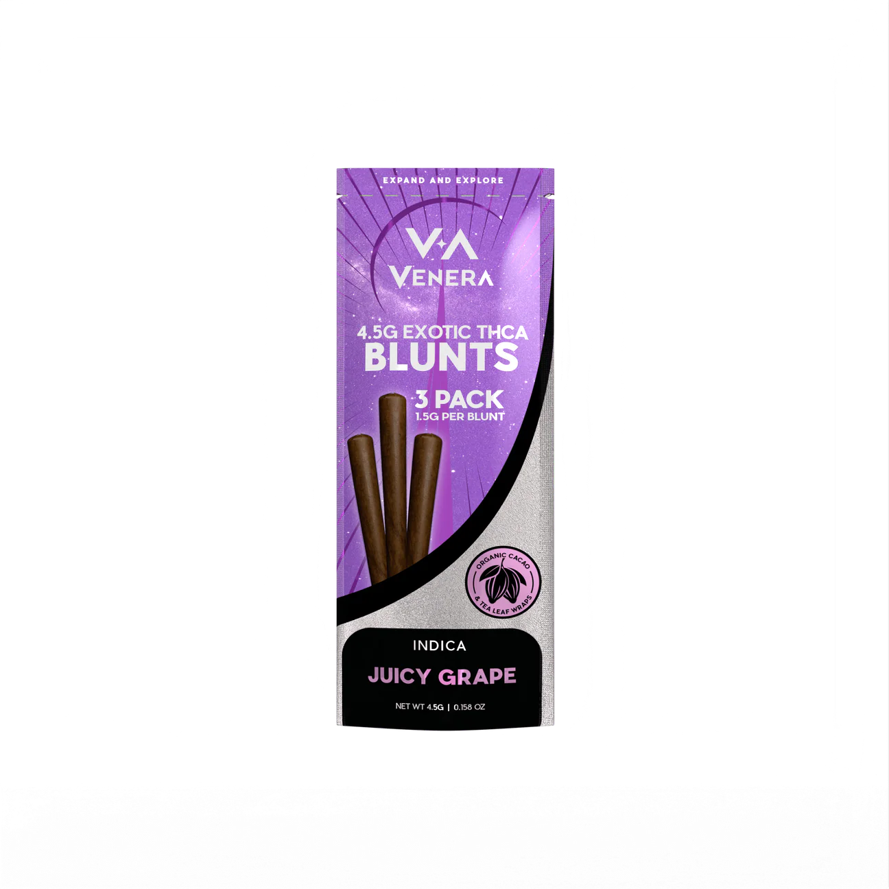Venera Exotic 4.5g THC-A Blunts 3 Pack 10ct Display