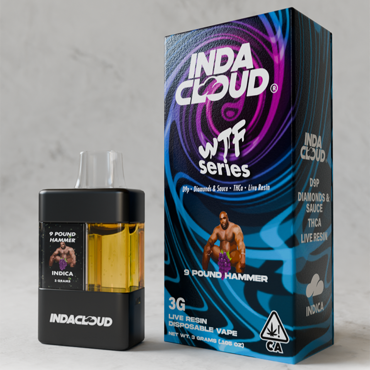 Indacloud WTF Series Knockout Blend 3g Disposable 5ct Display