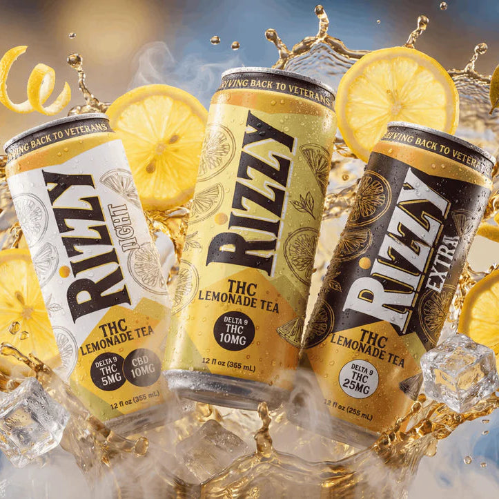Rizzy D9 THC Lemonade Tea 4ct Cans