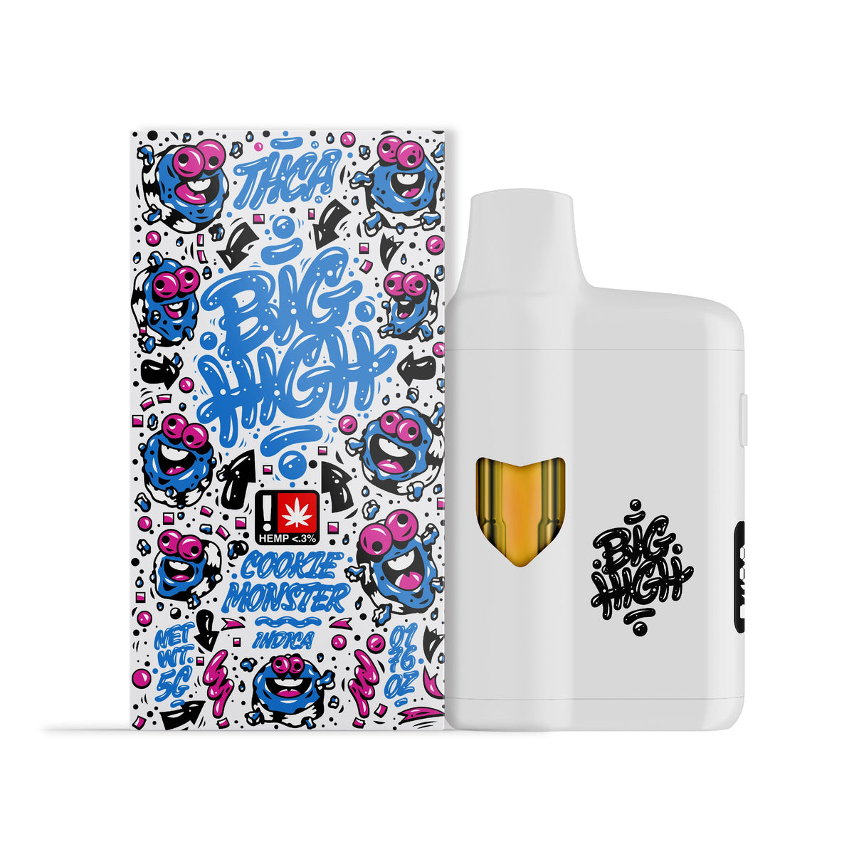 Big High 5g THC-A Disposable 5ct Display