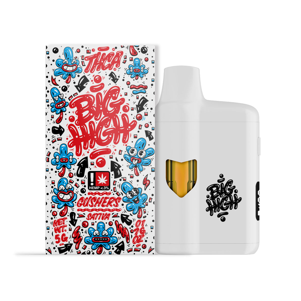 Big High 5g THC-A Disposable 5ct Display