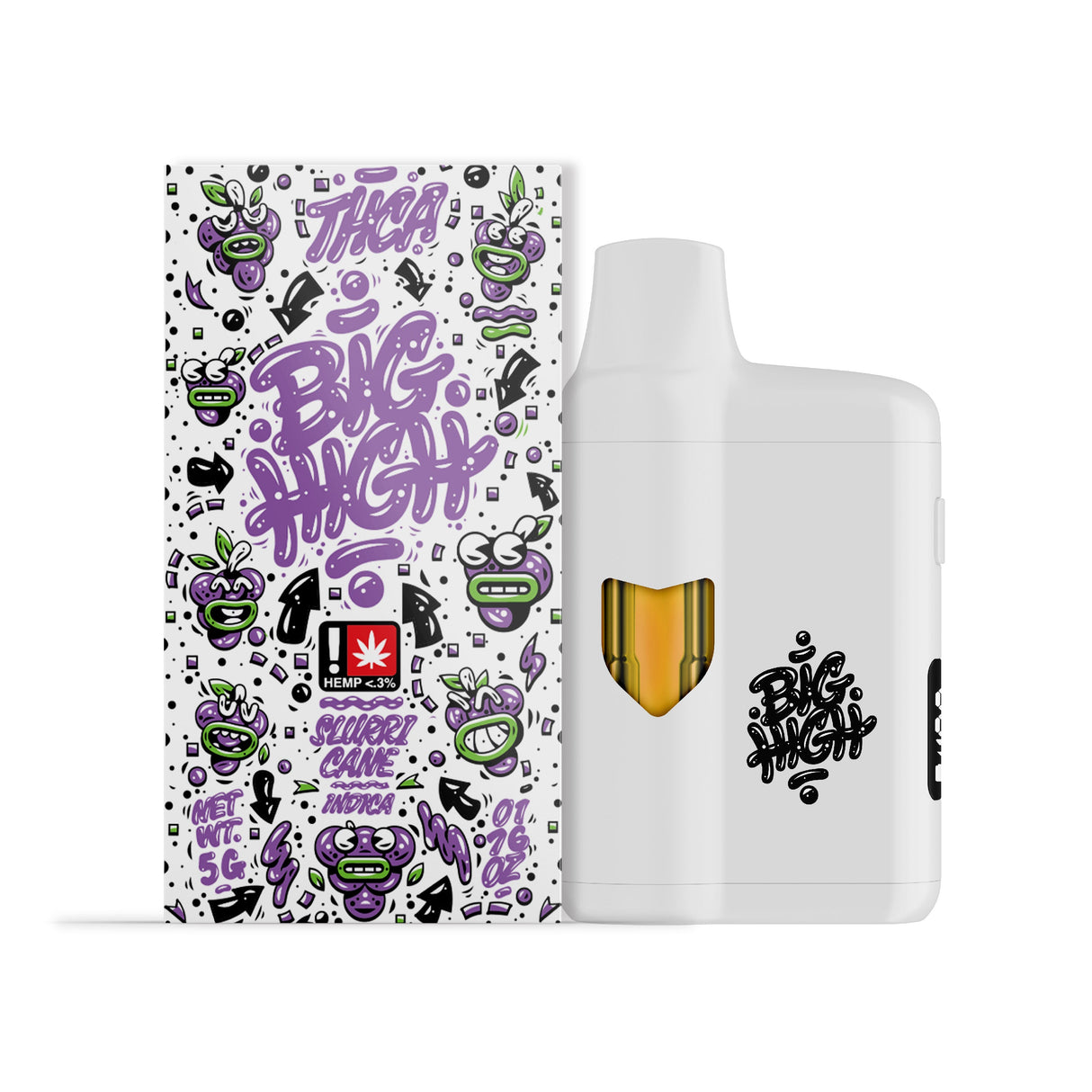 Big High 5g THC-A Disposable 5ct Display