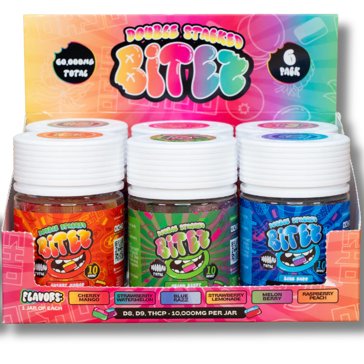Ocho Extrax Double Stacked Bitez 10,000mg Gummies 6ct Display