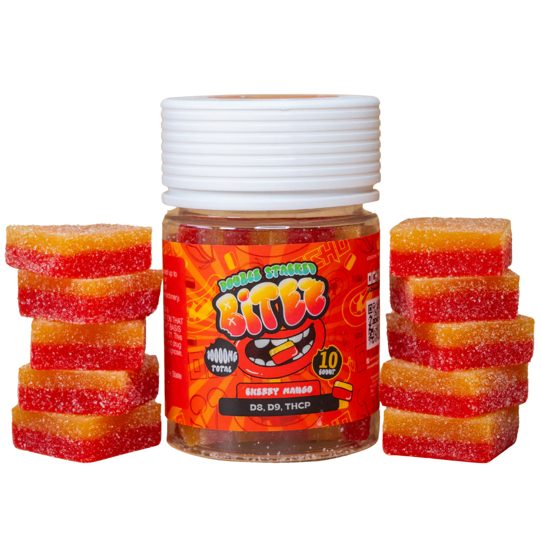 Ocho Extrax Double Stacked Bitez 10,000mg Gummies 6ct Display