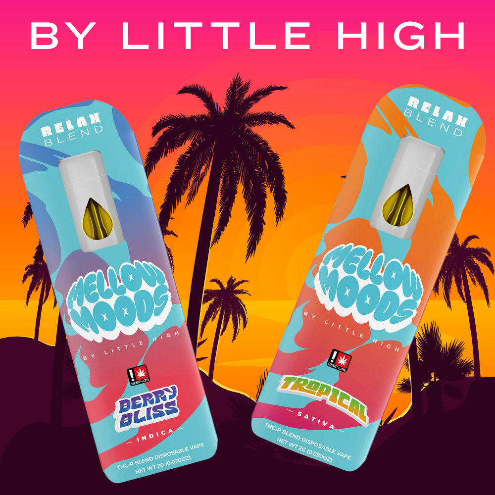 Mellow Moods 2g THC-P Relax Blend Disposable Vape 5ct Display