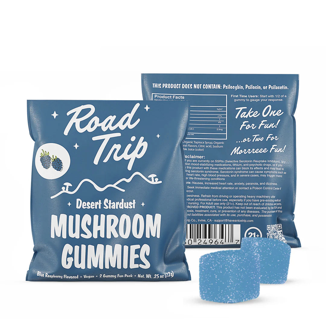 Road Trip 2-Pack Desert Stardust Mushroom Gummies 30ct Display