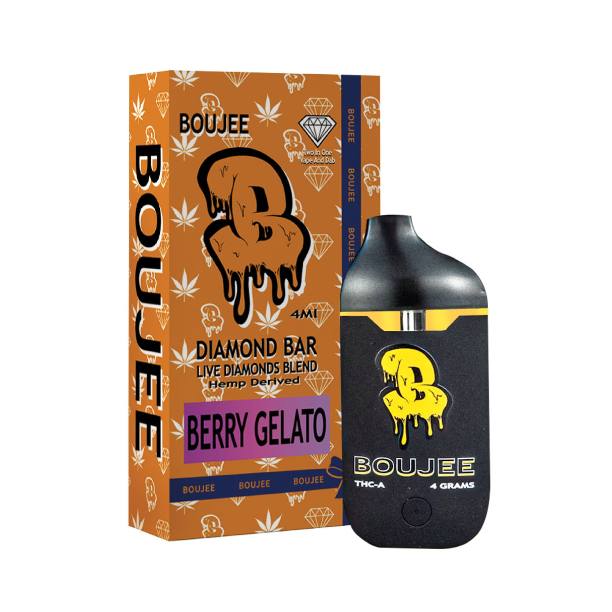 Boujee Diamond Bar 4g THC-A Disposable 5ct Display