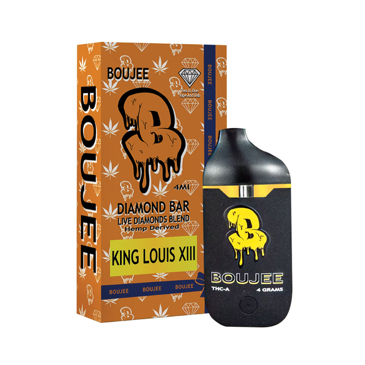 Boujee Diamond Bar 4g THC-A Disposable 5ct Display