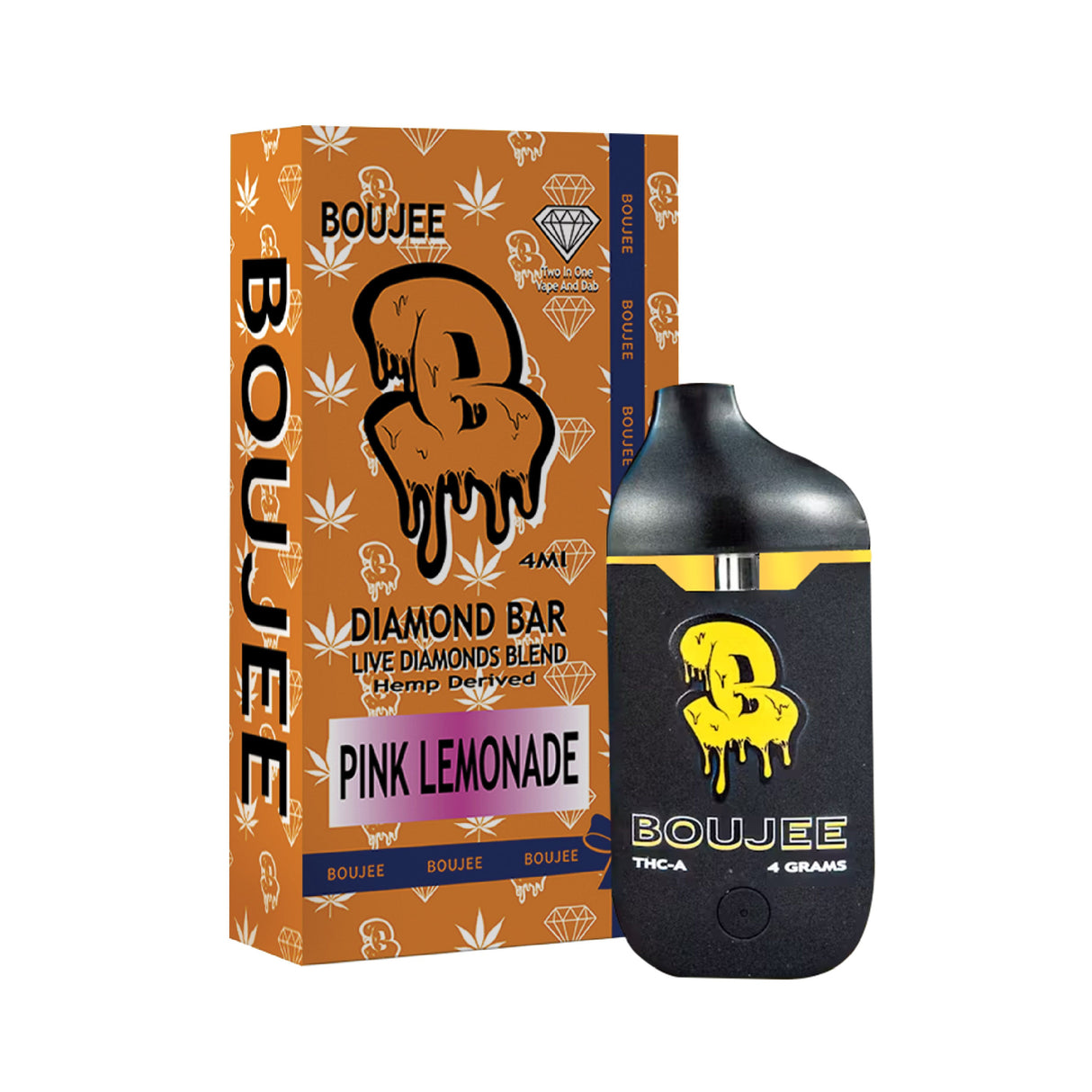 Boujee Diamond Bar 4g THC-A Disposable 5ct Display