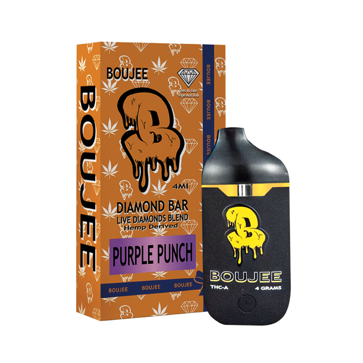 Boujee Diamond Bar 4g THC-A Disposable 5ct Display