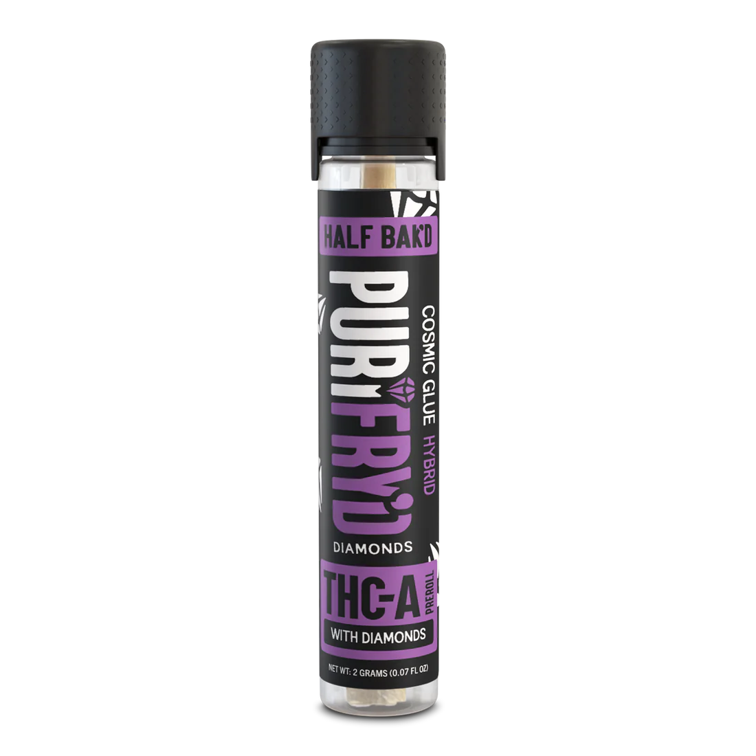 Half Bak'd Single Purifry'd 2g THC-A Diamonds Pre-Roll 20ct Box