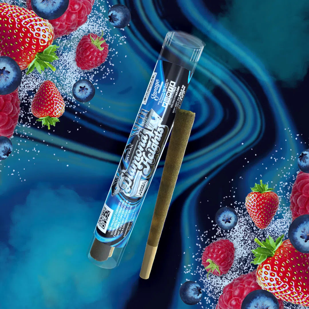 Extrax Diamond Heights 1.3g 2 Pack THC-A Pre Roll 10ct Display