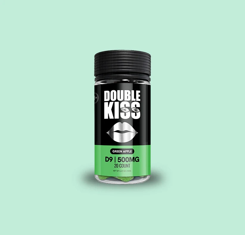 Double Kiss 25MG D9 20ct Gummies Jar