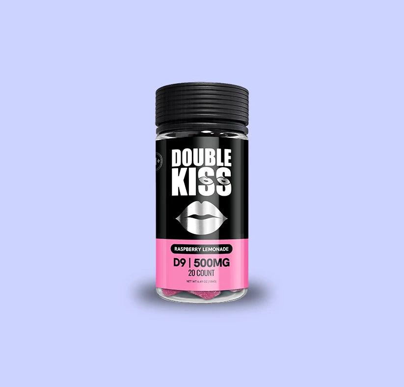 Double Kiss 25MG D9 20ct Gummies Jar